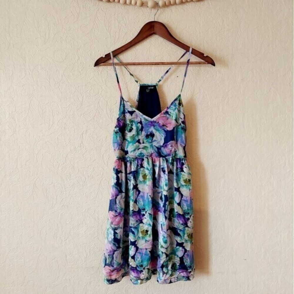 Ladakh Revolve Elise Summer Dress in Navy Blue